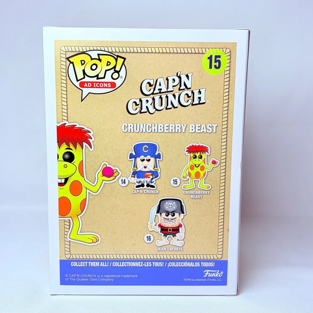 Funko Pop Ad Icons Crunchberry Beast 15 SDCC 2018 Exclusive Vinyl Figure Yellow